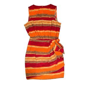 Women's Lightweight Mini Dress, Red/Orange/Yellow/Brown, APPROXIMATELY XL, Used